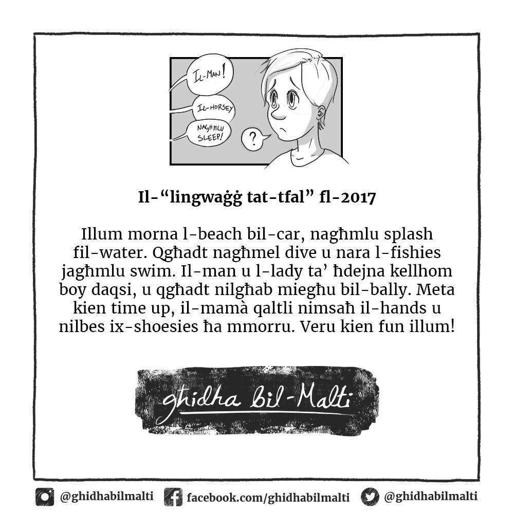 Il-lingwaġġ tat-tfal fl-2017