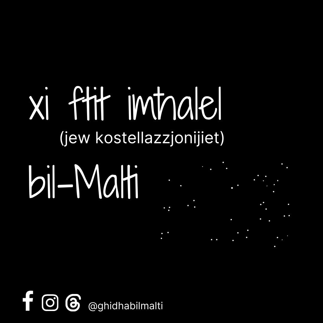 Xi ftit imħalel bil-Malti