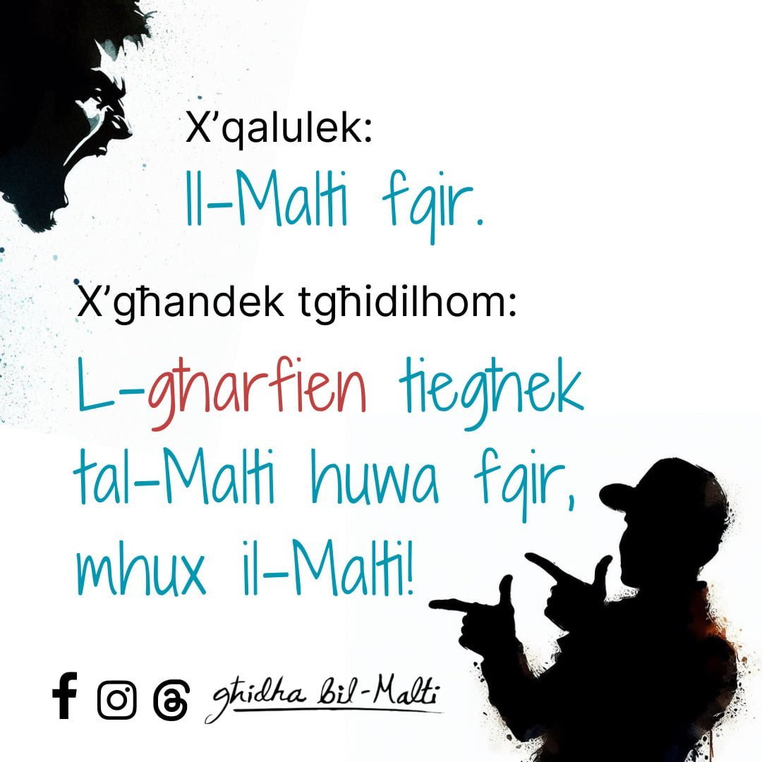 L-għarfien tiegħek tal-Malti huwa fqir, mhux il-Malti!