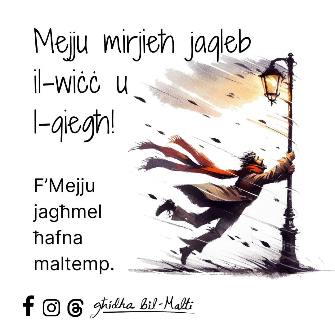 Mejju mirjieħ jaqleb il-wiċċ u l-qiegħ