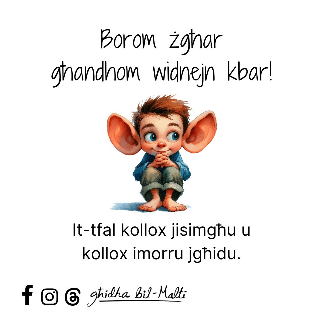 Borom żgħar għandhom widnejn kbar