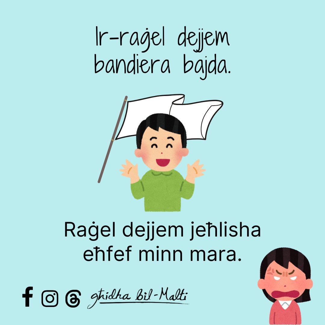 Ir-raġel dejjem bandiera bajda