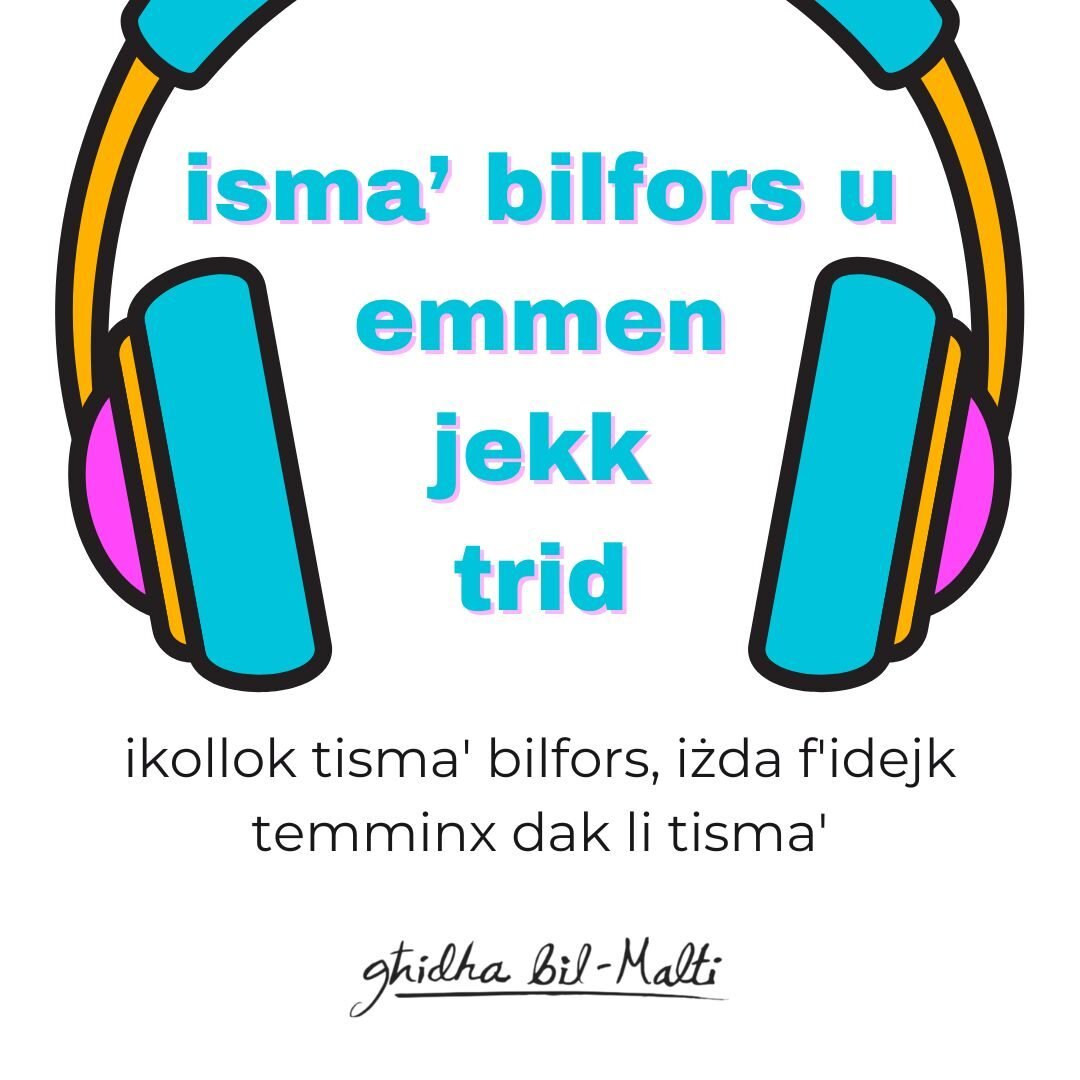 Isma’ bilfors u emmen jekk trid