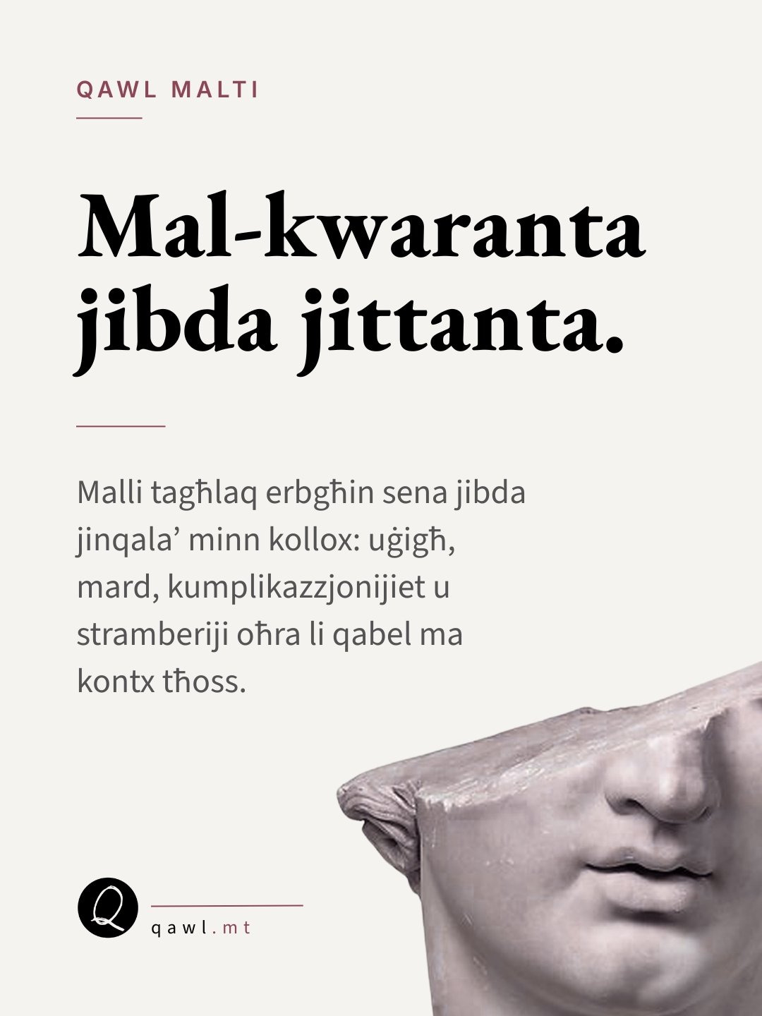Mal-kwaranta jibda jittanta
