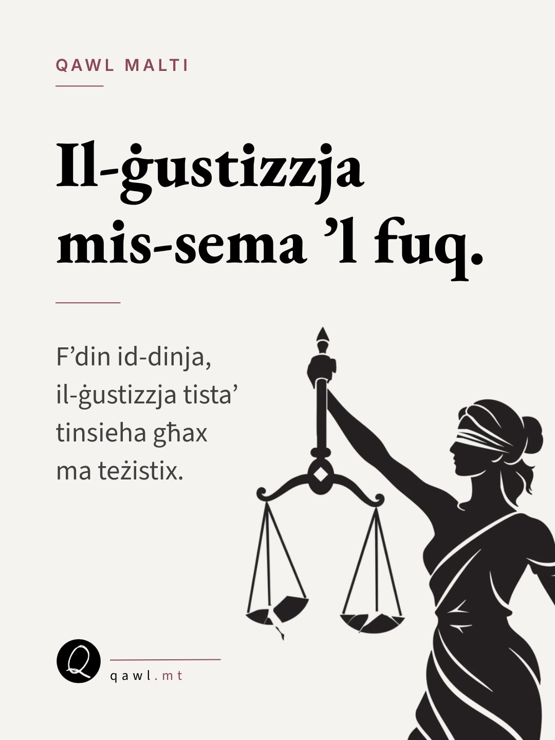 Il-ġustizzja mis-sema ‘l fuq